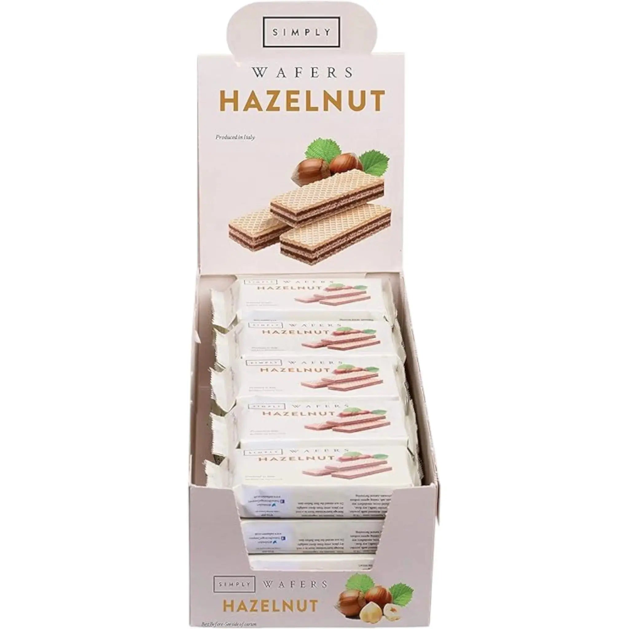 Simply Hazelnut Wafers 45g - Pack of 20  Adomoo