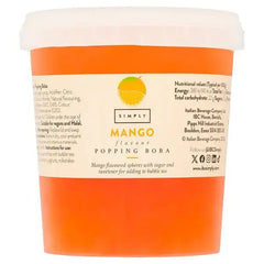 Simply Mango Flavour Popping Boba 870g  Adomoo