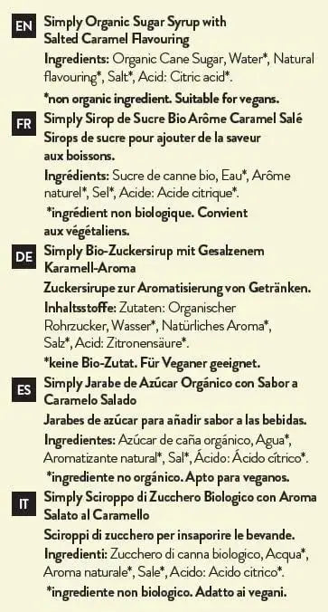 Simply Organic Salted Caramel Syrup  Adomoo