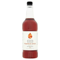 Simply Pumpkin Spice Flavour Syrup 1L  Adomoo