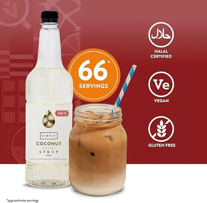 Simply Sugar Free Coconut Syrup  Adomoo