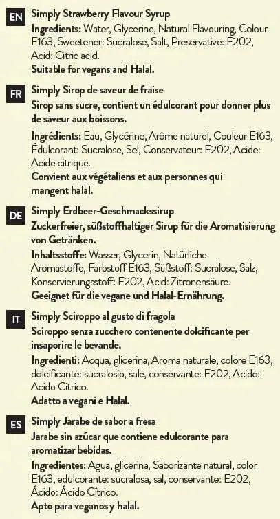 Simply Sugar Free Strawberry Syrup  Adomoo