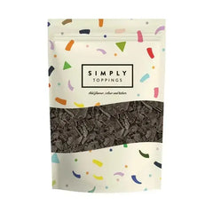 Simply Toppings Dark Chocolate Flakes 300g (Case of 4)  Adomoo