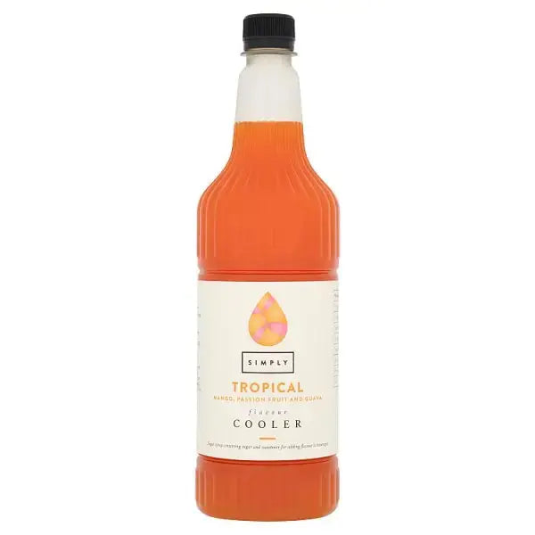 Simply Tropical Mango, Passion Fruit and Guava Flavour Cooler 1 ltr  Adomoo