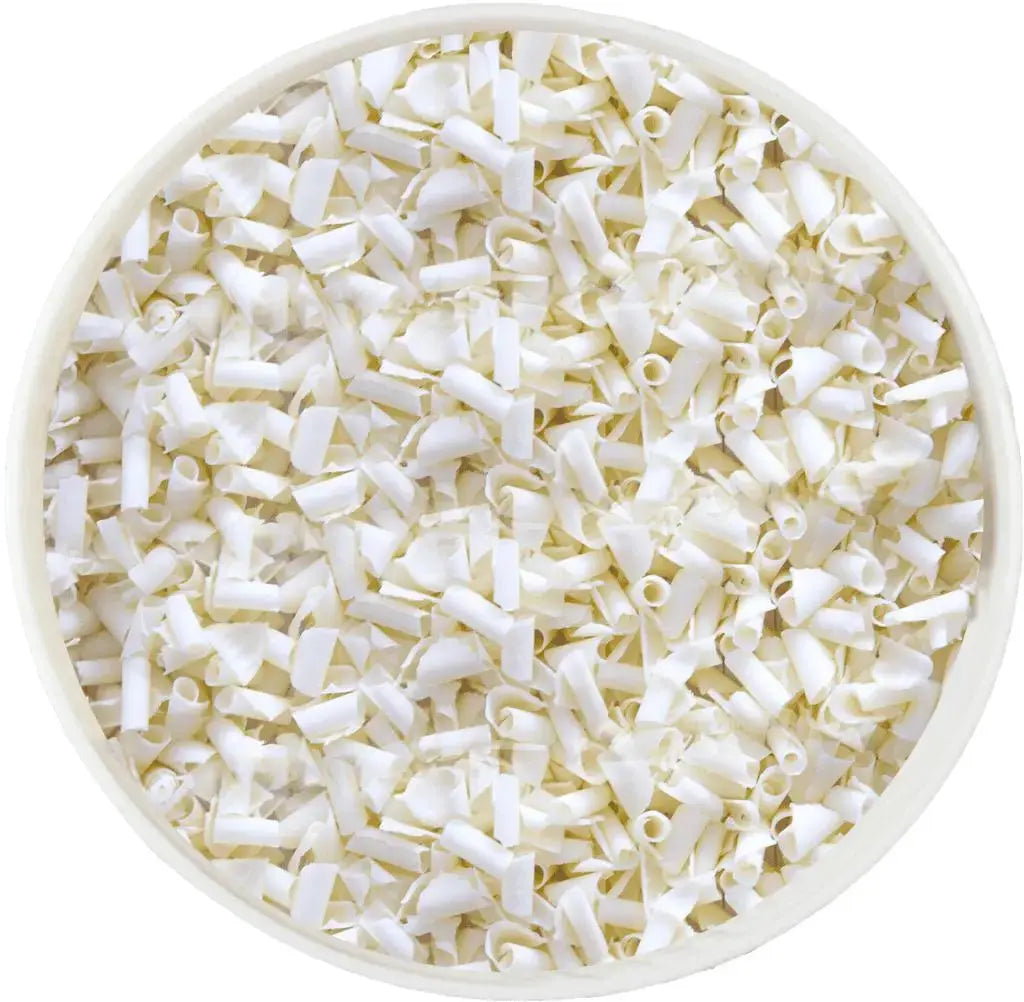 Simply White Chocolate Curls  Adomoo