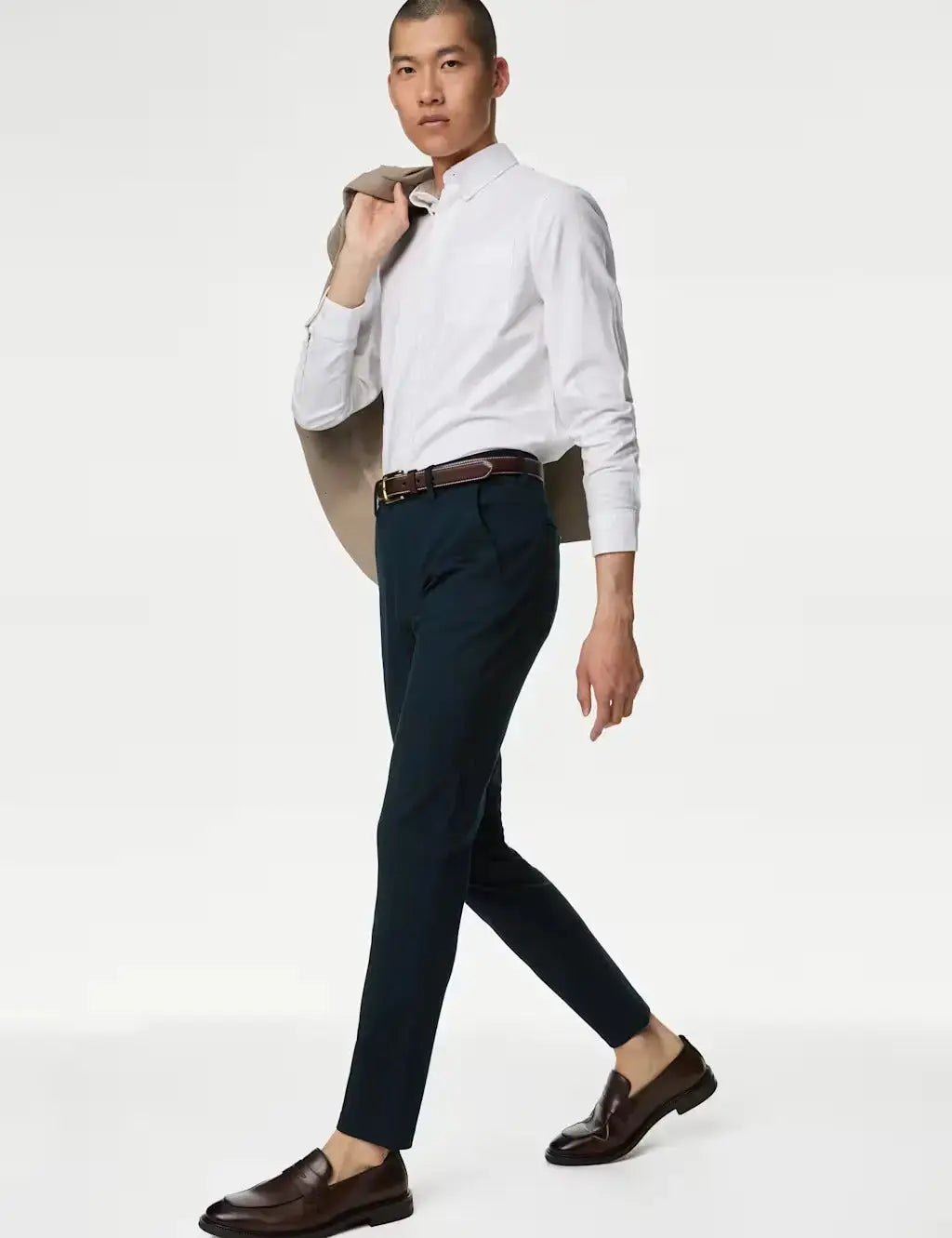 Slim Fit Stretch Ponte Chinos  Adomoo