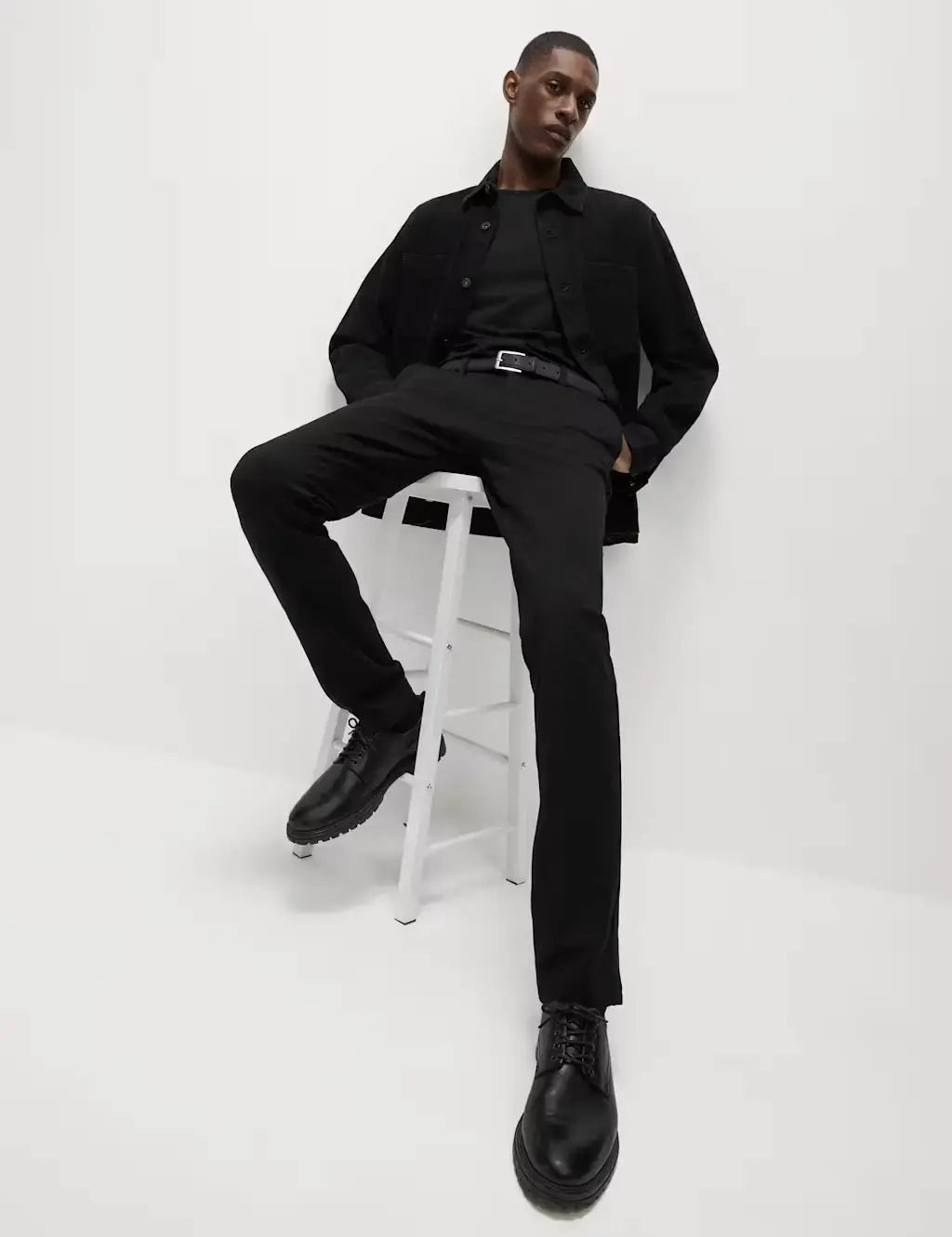 Slim Fit Stretch Ponte Chinos  Adomoo