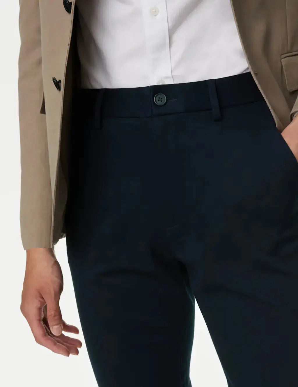 Slim Fit Stretch Ponte Chinos  Adomoo