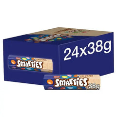 Smarties Milk Chocolate Tube 38g (Case of 24)  Adomoo