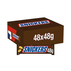 Snickers Caramel, Nougat, Peanuts & Milk Chocolate Snack Bar 48g (Case of 48)  Adomoo