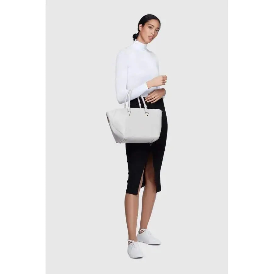 Sophie Black Vegan Tote Bag  Adomoo