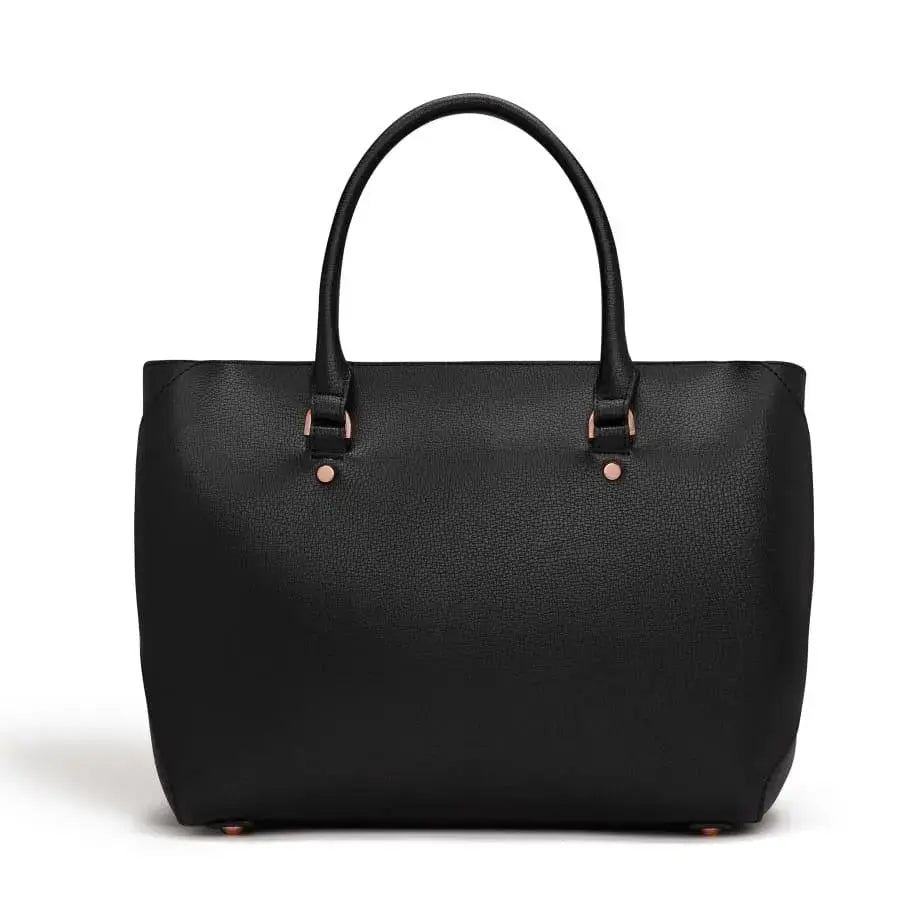 Sophie Black Vegan Tote Bag  Adomoo
