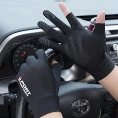 Sports Golf Ice Silk Riding Driving Gloves Non-Slip Fitness UV Protection Gloves  Adomoo