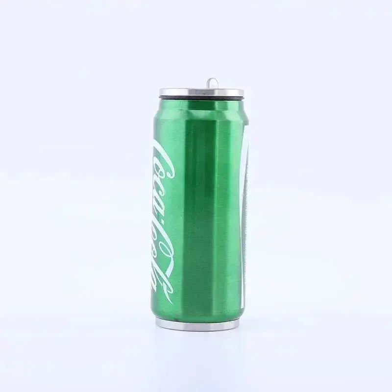 Stainless Steel Cola Shaped Thermos Cup – Double-Layer Vacuum Insulated Travel Mug with Straw for Hot & Cold Drinks  Adomoo