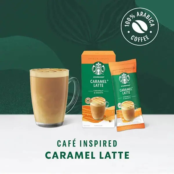 Starbucks Caramel Latte Instant Coffee Sachets 5 x 23g (Case of 6)  Adomoo