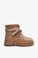 Step in style Warm and fashionable boots made of eco leather  Adomoo