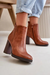Step in style Women's ankle boots made of eco leather  Adomoo