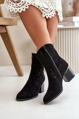 Step in style Women's ankle boots made of eco suede  Adomoo
