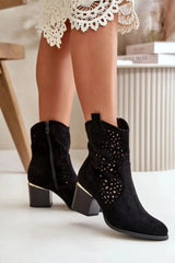 Step in style Women's ankle boots made of eco suede  Adomoo