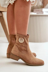 Step in style Women's ankle boots with a low heel from the Jezzi brand  Adomoo