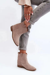 Step in style Women's boots made of natural suede  Adomoo