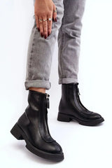 Step in style Women's flat heel boots  Adomoo