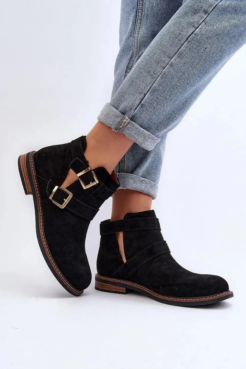 Step in style classic women's boots made of eco-suede  Adomoo