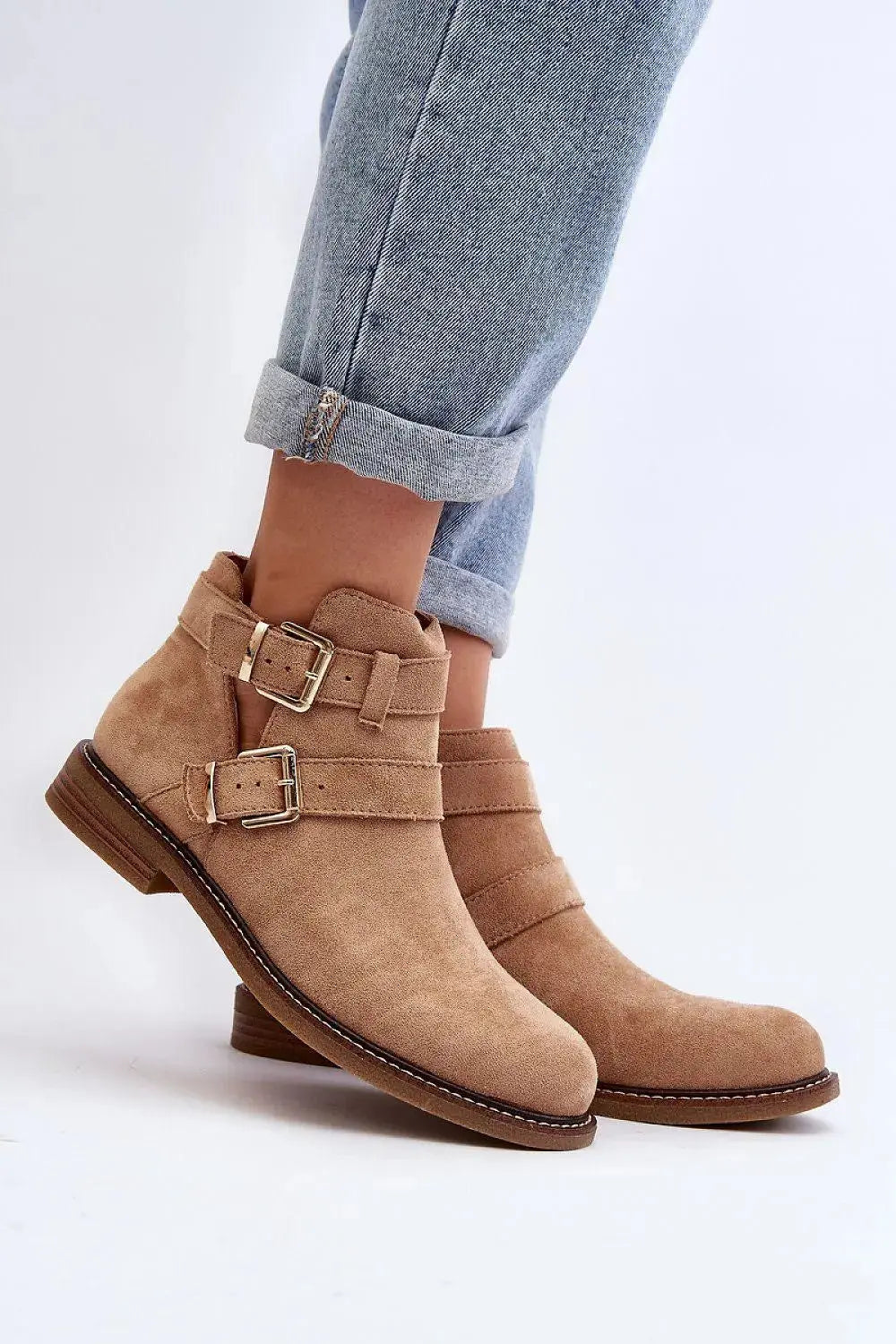 Step in style classic women's boots made of eco-suede  Adomoo