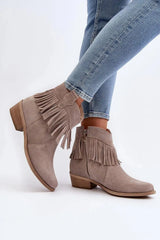 Step in style natural leather women's zipper boots  Adomoo