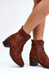 Step in style stylish and comfortable women's heel boots  Adomoo