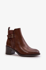Step in style women's ankle boots made of eco leather  Adomoo