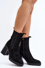 Step in style women's boots made of eco-suede  Adomoo