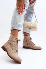 Step in style women's boots made of eco-suede  Adomoo