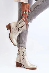 Step in style women's boots made of natural leather  Adomoo