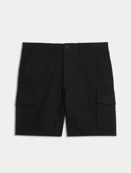 Straight Fit Stretch Cargo Short  Adomoo