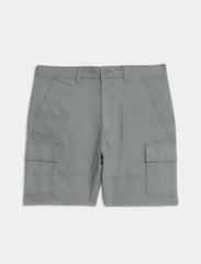 Straight Fit Stretch Cargo Short  Adomoo