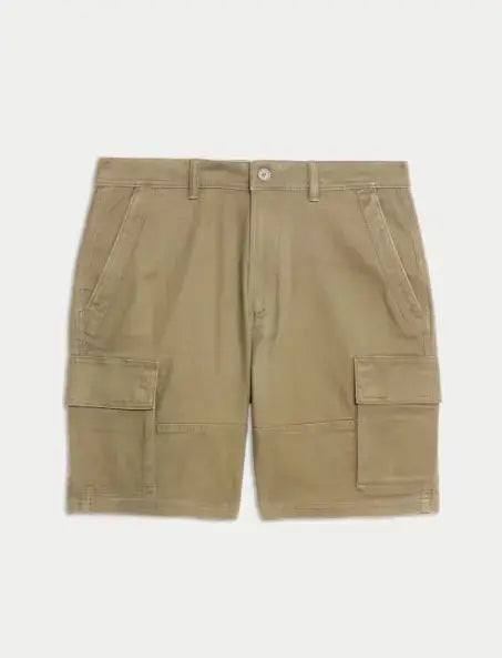 Straight Fit Stretch Cargo Short  Adomoo