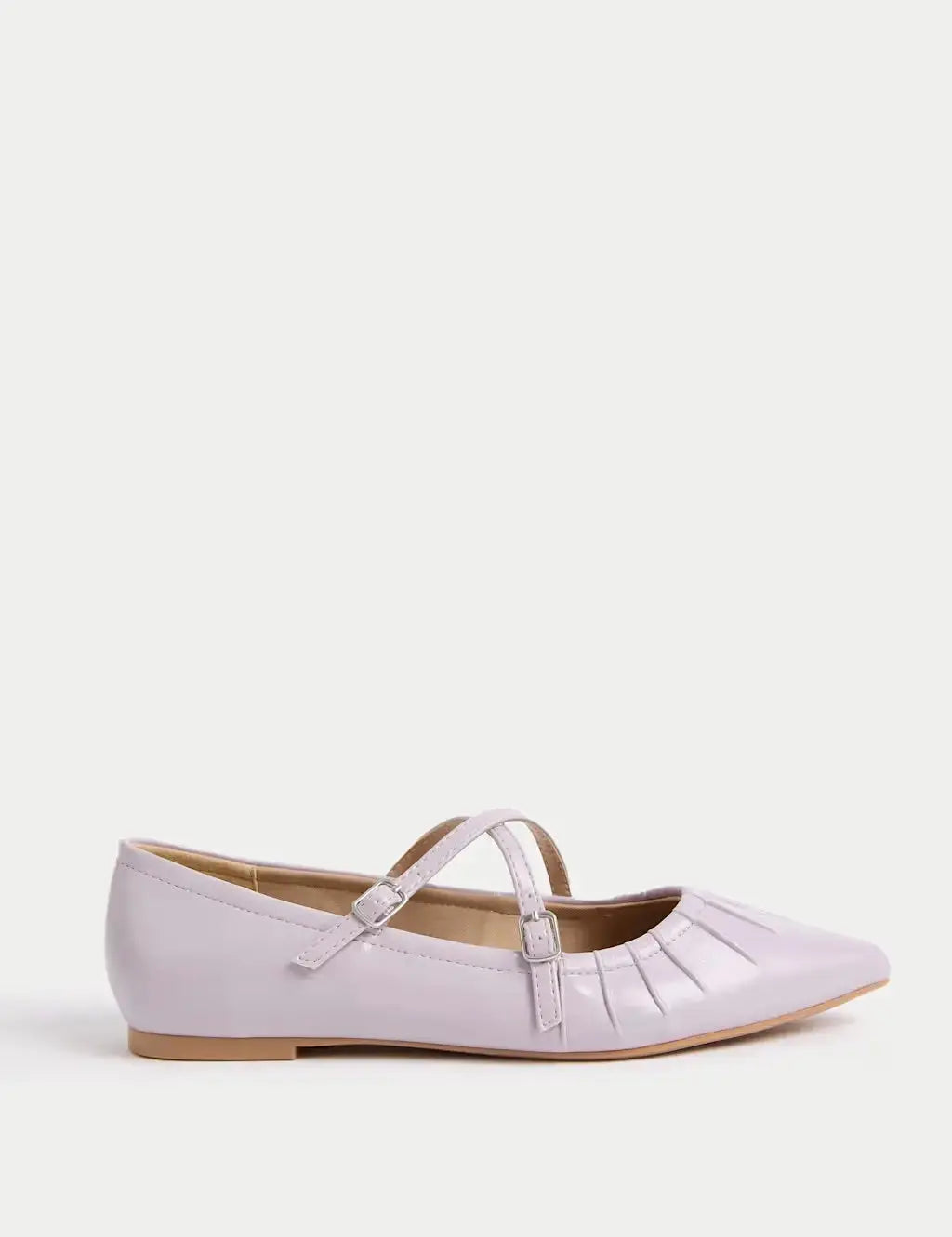 Strappy Pointed Ballet Pumps  Adomoo