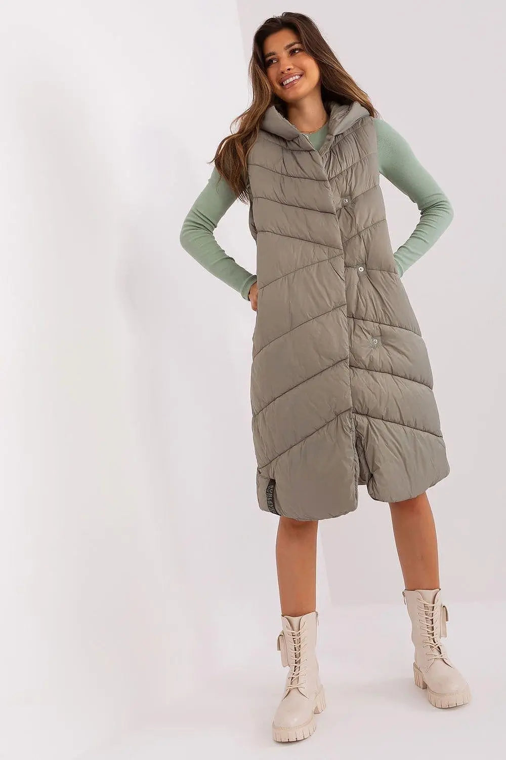 Sublevel Quilted insulated vest with hood  Adomoo