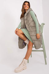 Sublevel Quilted insulated vest with hood  Adomoo