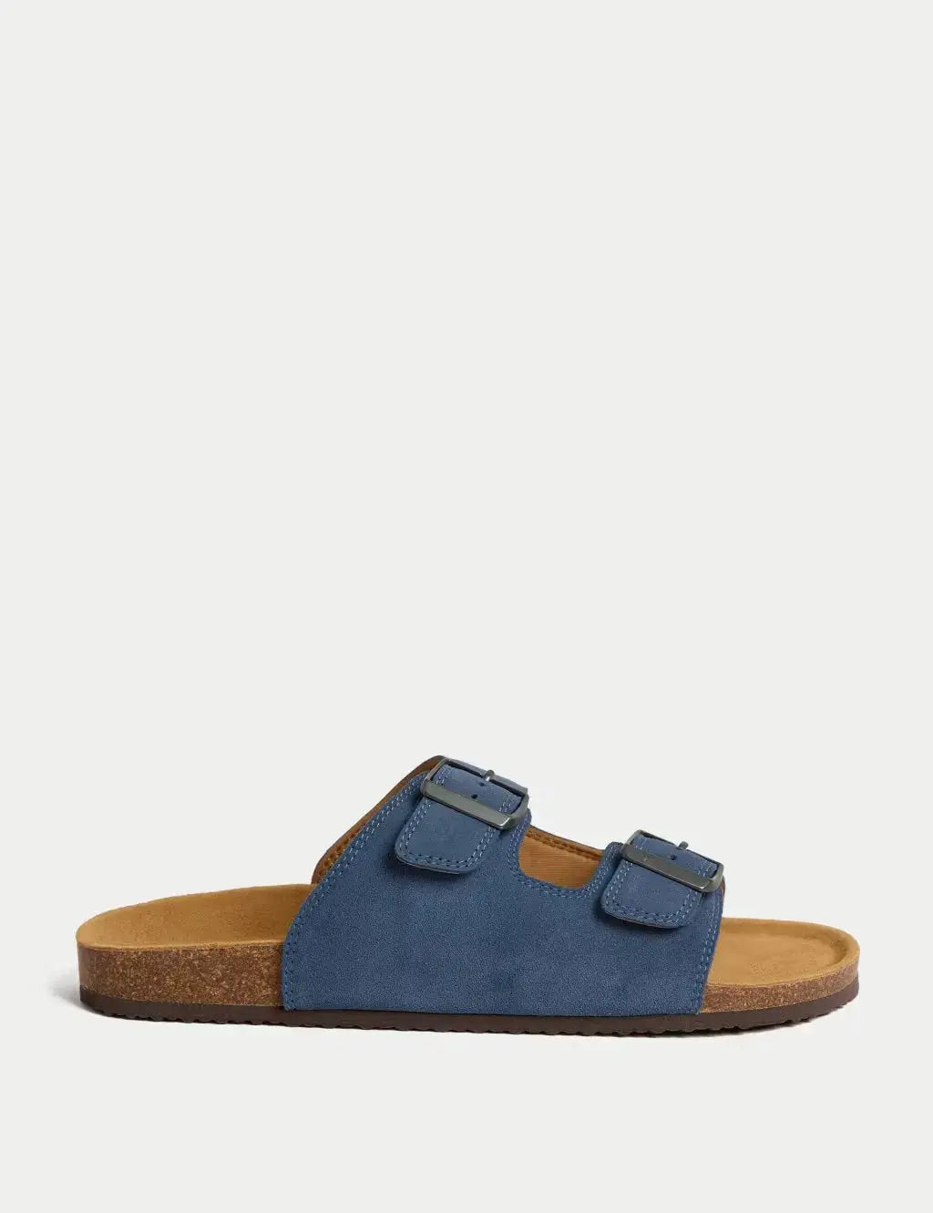 Suede Slip-On Corkbed Sandals  Adomoo