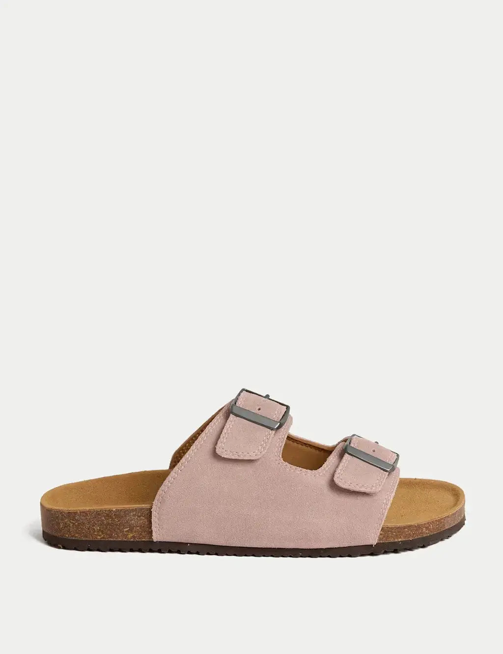 Suede Slip-On Corkbed Sandals  Adomoo