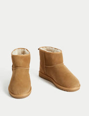 Suede Slipper Boots with Freshfeet™  Adomoo