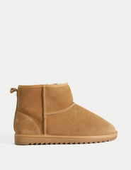 Suede Slipper Boots with Freshfeet™  Adomoo