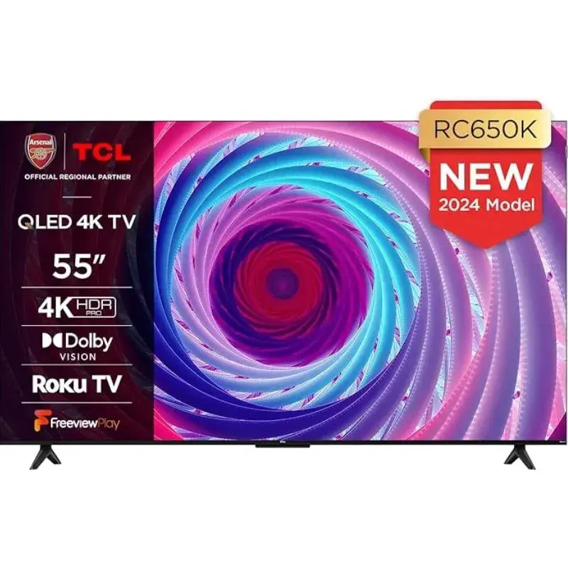 TCL 55RC650K 55-inch QLED Pro TV, 4K Ultra HD, Roku TV  Adomoo