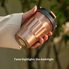 TYESO Vintage 400/500ml Coffee Mug – Portable 304 Stainless Steel Insulated Travel Cup for On-the-Go  Adomoo