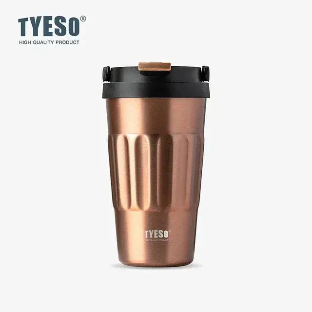 TYESO Vintage 400/500ml Coffee Mug – Portable 304 Stainless Steel Insulated Travel Cup for On-the-Go  Adomoo