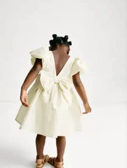 Taffeta Bow Dress (2-8 Yrs)  Adomoo