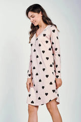 Taro V neckline and loose  nightgown  Adomoo