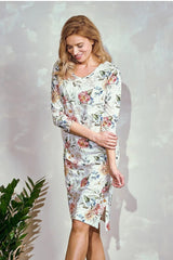 Taro half-circle neckline and loose nightgown  Adomoo